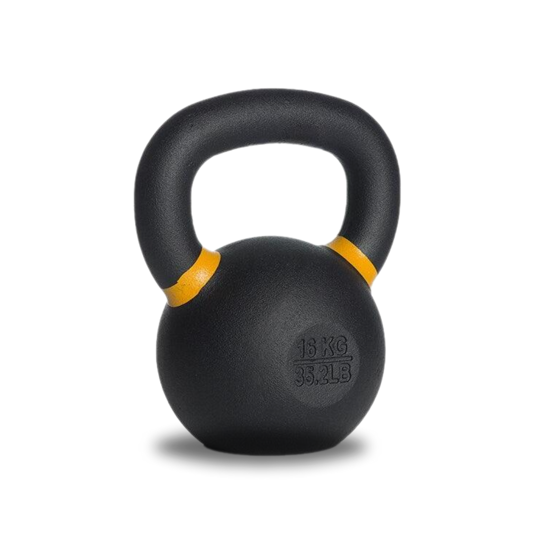 เคตเทิลเบล HOMEFITTOOLS น้ำหนัก 16 KG สีดำด้าน_1